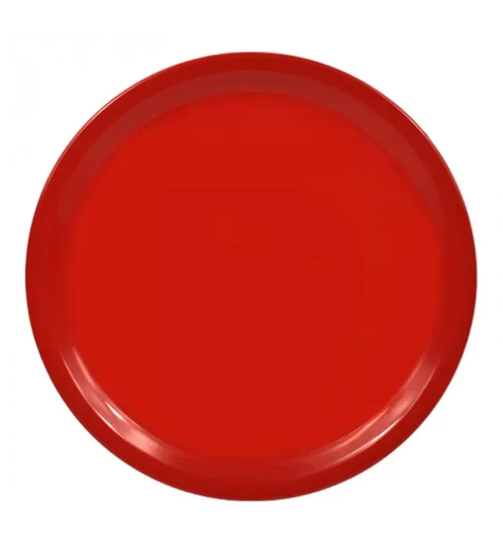 004-016-108 PLATO TRINCHE 9\" MELAMINA ROJO