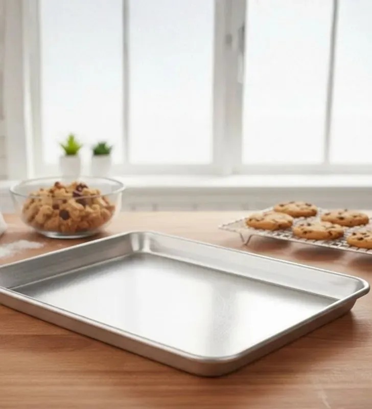 Charola Aluminio 33x23cm Travessa - Espesor 0.85mm Profesional