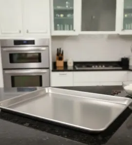 Charola Aluminio 33x45cm Travessa - Espesor 0.85mm Profesional