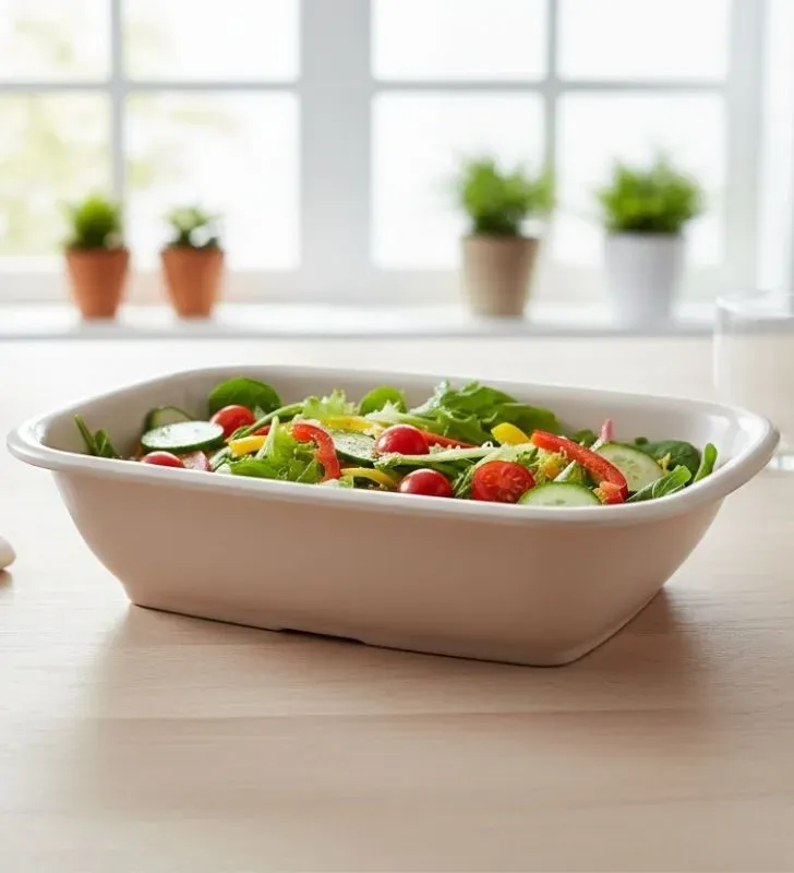 Cuadrilongo de Melamina Beige TRAVESSA 26x18cm - 004-008-124