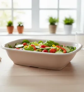 Cuadrilongo de Melamina Beige TRAVESSA 26x18cm - 004-008-124