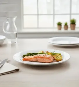 Plato Trinche Blanco 8" TRAVESSA 105-009-104 - Melamina Resistente