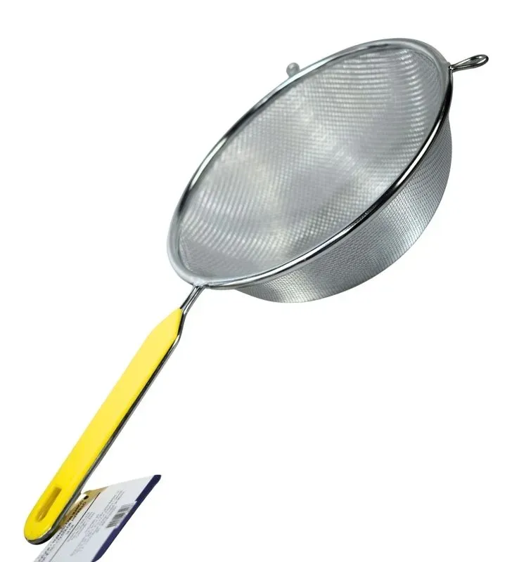 Colador Cromado 18cm TRAVESSA 022-006-018 - Mango Amarillo