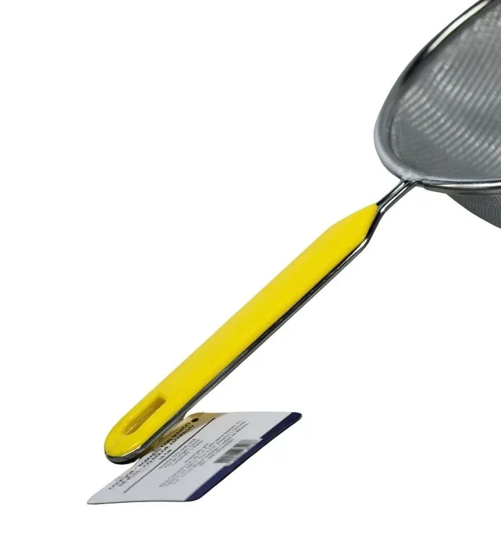 Colador Cromado 18cm TRAVESSA 022-006-018 - Mango Amarillo