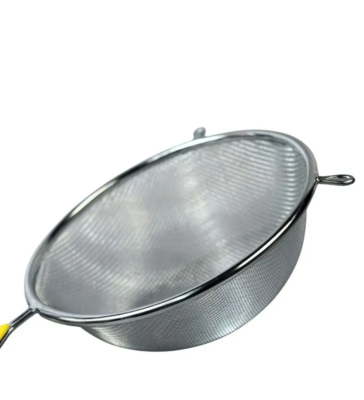 Colador Cromado 18cm TRAVESSA 022-006-018 - Mango Amarillo