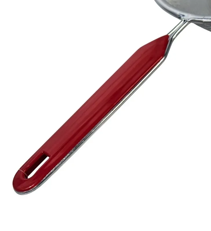 Colador Cromado 20cm TRAVESSA 022-006-020 - Mango Rojo