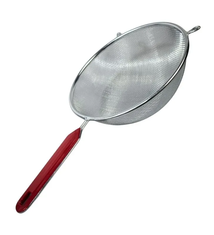 Colador Cromado 20cm TRAVESSA 022-006-020 - Mango Rojo