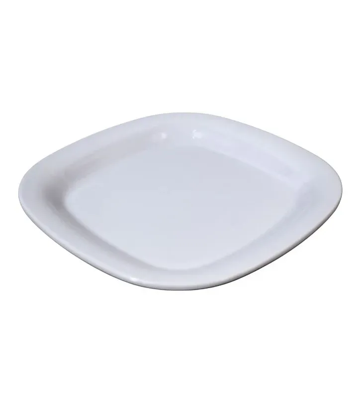 Plato Cuadrado Blanco 8" TRAVESSA 105-009-129 - Melamina