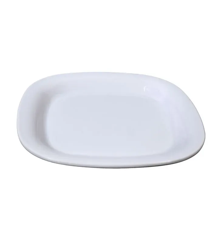 Plato Cuadrado Blanco 8" TRAVESSA 105-009-129 - Melamina