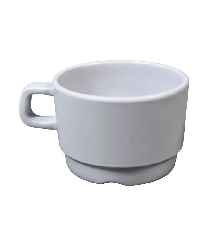 Taza de Melamina Blanca 9x6 cm TRAVESSA 105-009-131