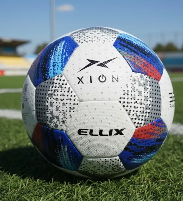 Balón de Fútbol Xion Ellix Híbrido No. 5 - Azul Profesional