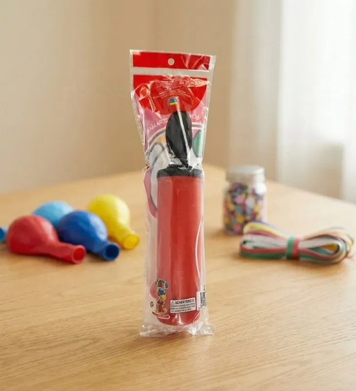 Bomba Infladora Manual para Globos Payaso - Varios Colores