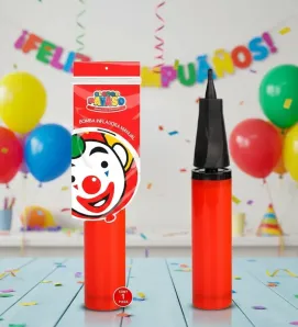 Bomba Infladora Manual para Globos Payaso - Varios Colores