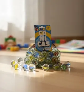 Canica No. 00 Flama Vacor - Red con 100 Piezas