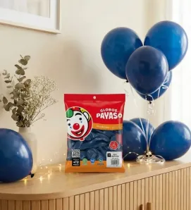 Globo Payaso No. 9 Decorator Azul Profundo - 50 Piezas