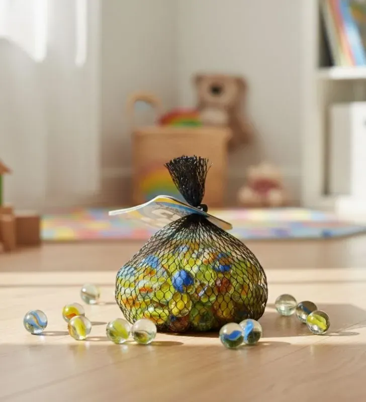 Canica No. 00 Trébol Vacor - Red con 100 Piezas