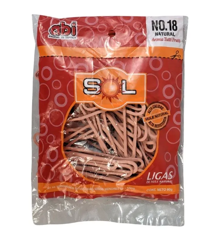 Liga Payaso No. 18 ABI - Bolsa de 80 g de Hule Natural