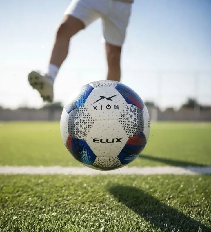 Balón de Fútbol Xion Ellix Híbrido No. 5 - Azul Profesional