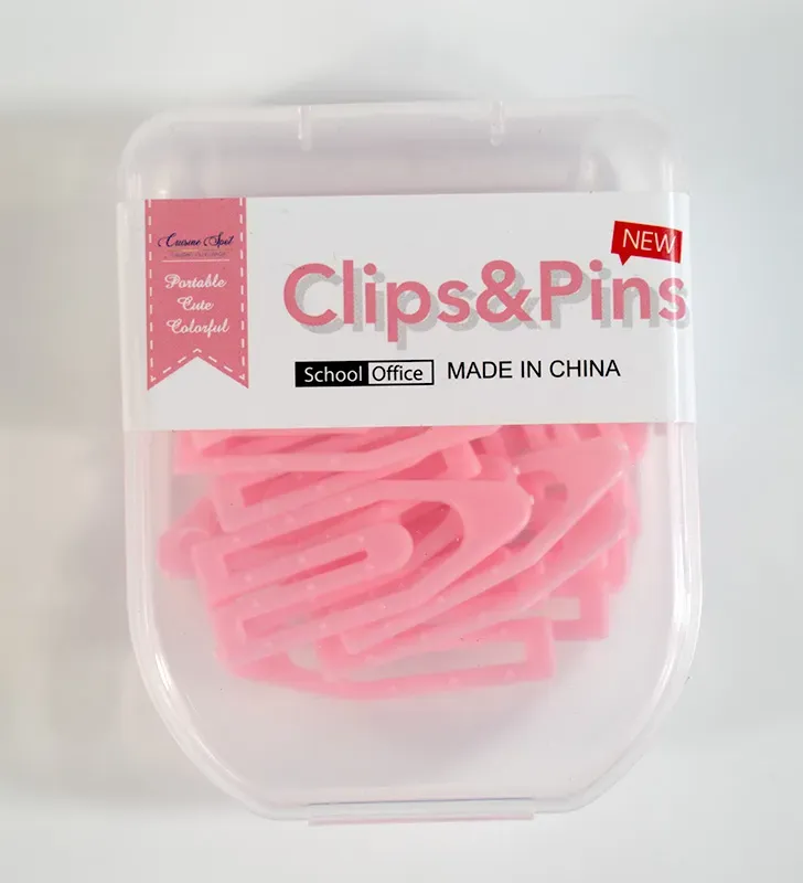 Clips set organizador con estuche práctico