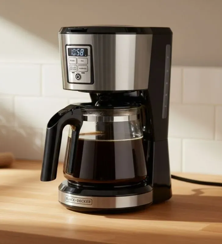 Cafetera Programable Black + Decker 12 Tazas - CM1231S-LA