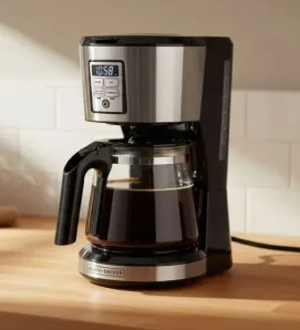 Cafetera Programable Black + Decker 12 Tazas - CM1231S-LA