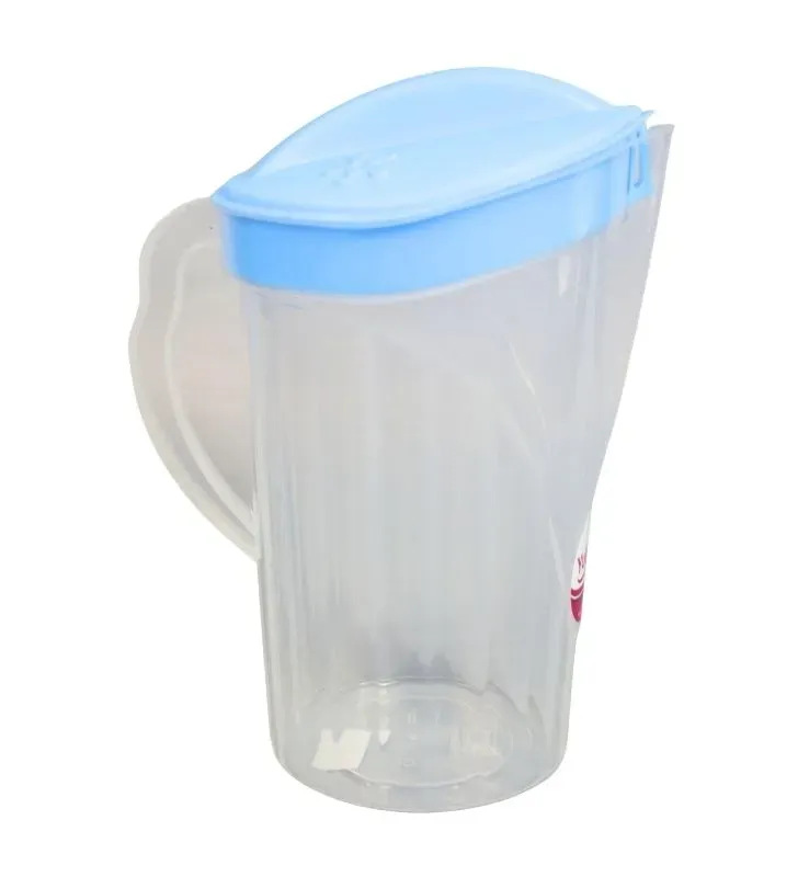 Jarra Thalia Yuliana 2L - Cuerpo Natural con Tapa de Colores (MX-072)