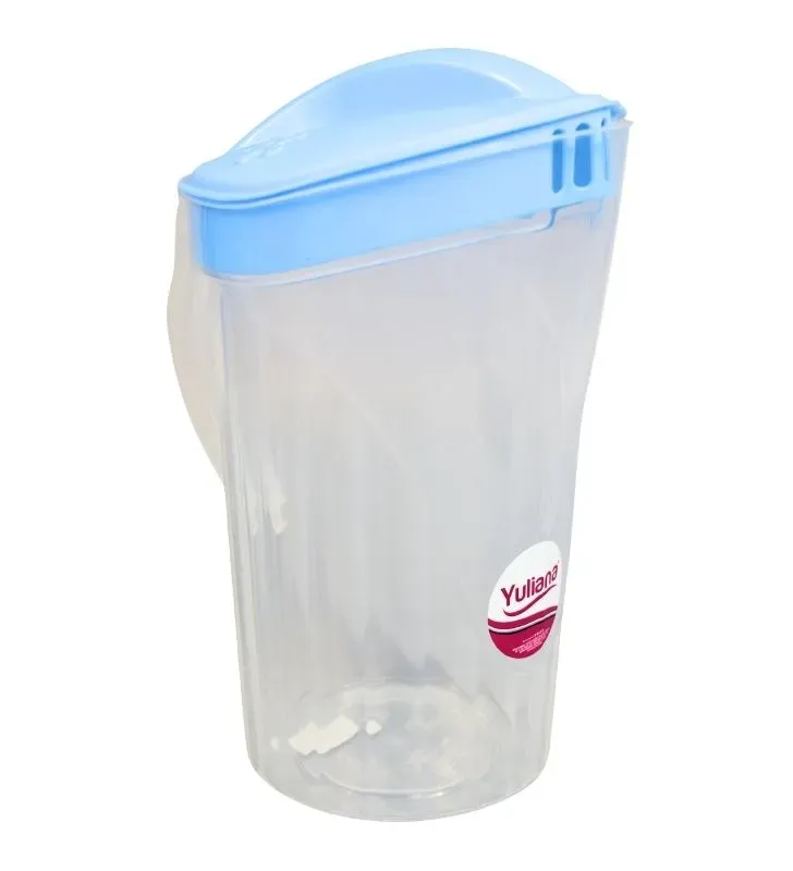 Jarra Thalia Yuliana 2L - Cuerpo Natural con Tapa de Colores (MX-072)