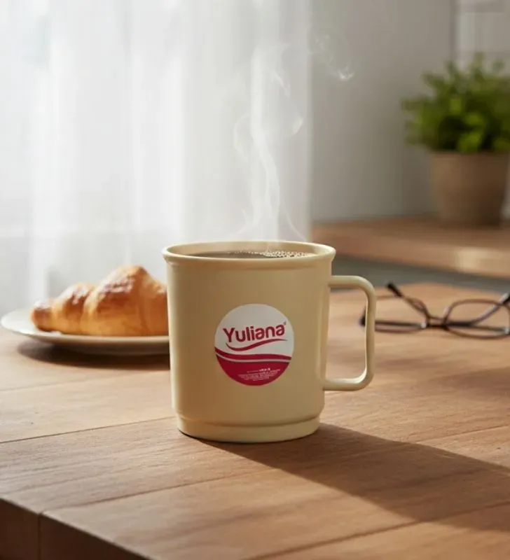 Taza Beige Melaplast Yuliana 400ml - MX-117B