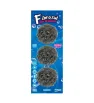Fibra 3 Pz. Acero Inoxidable Yuliana MX-6333 - Limpieza sin Rayaduras