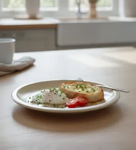 Plato Trinche Extendido Beige Yuliana MX-090B - Plástico Resistente