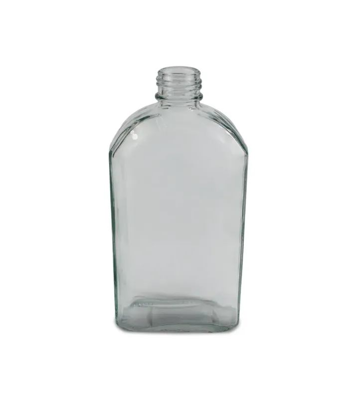 Frasco licorera 350 ml con tapa cobre – vidrio transparente