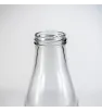Botella de vidrio 1000 ml con tapa dorada – Ideal jugos y leche
