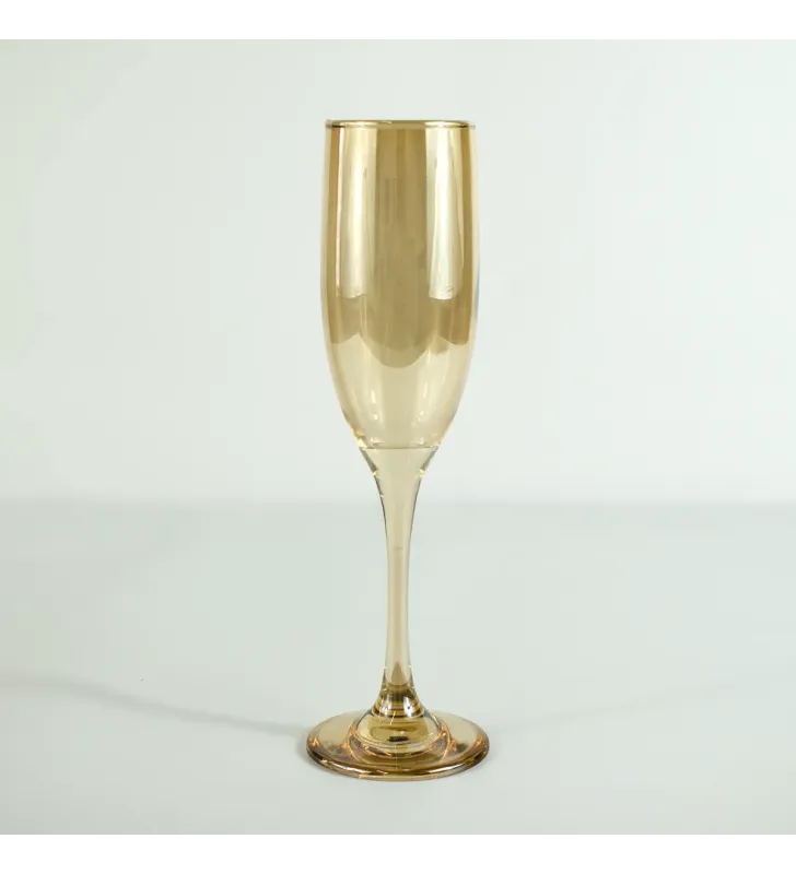 Copa dorada de cristal 190 ml – elegante y decorativa