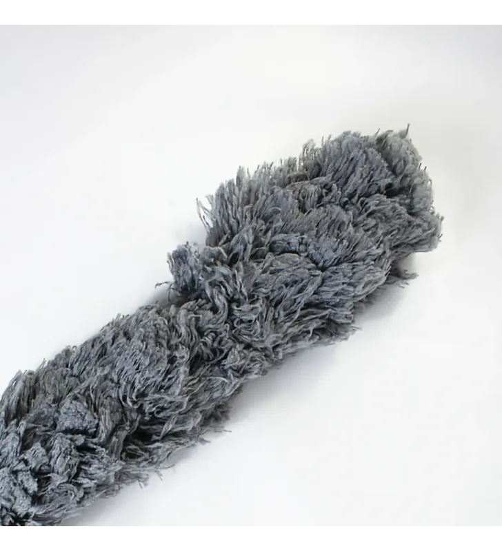 Sacudidor gris de microfibra – atrapapolvo lavable y flexible