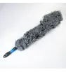 Sacudidor gris de microfibra – atrapapolvo lavable y flexible