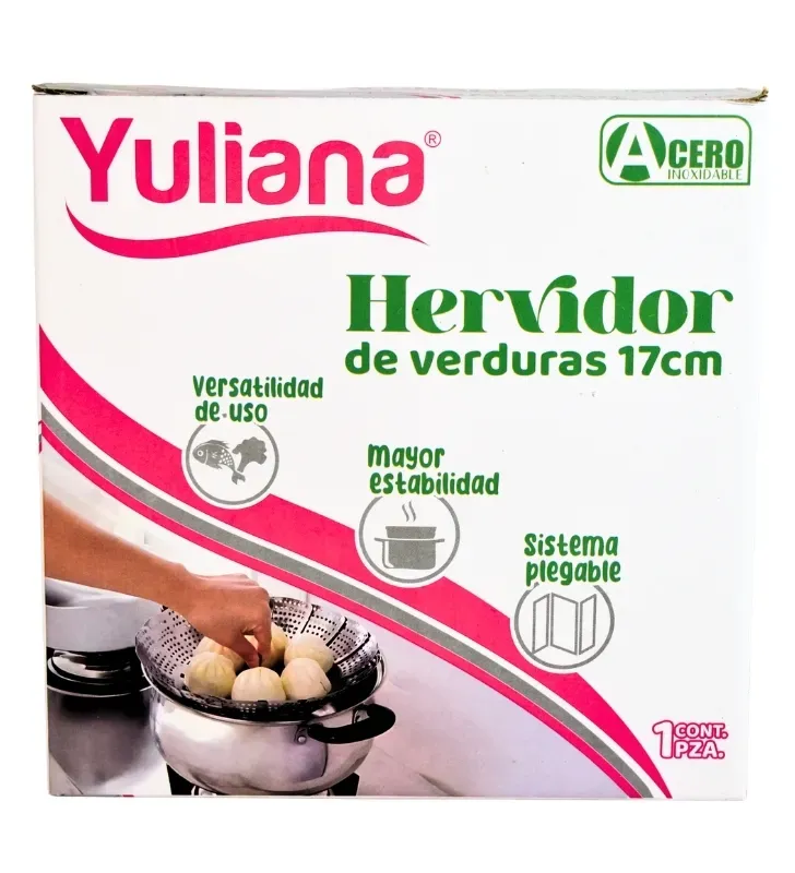 Hervidor de Verduras Yuliana 17 cm - Acero Inoxidable - R7-61550