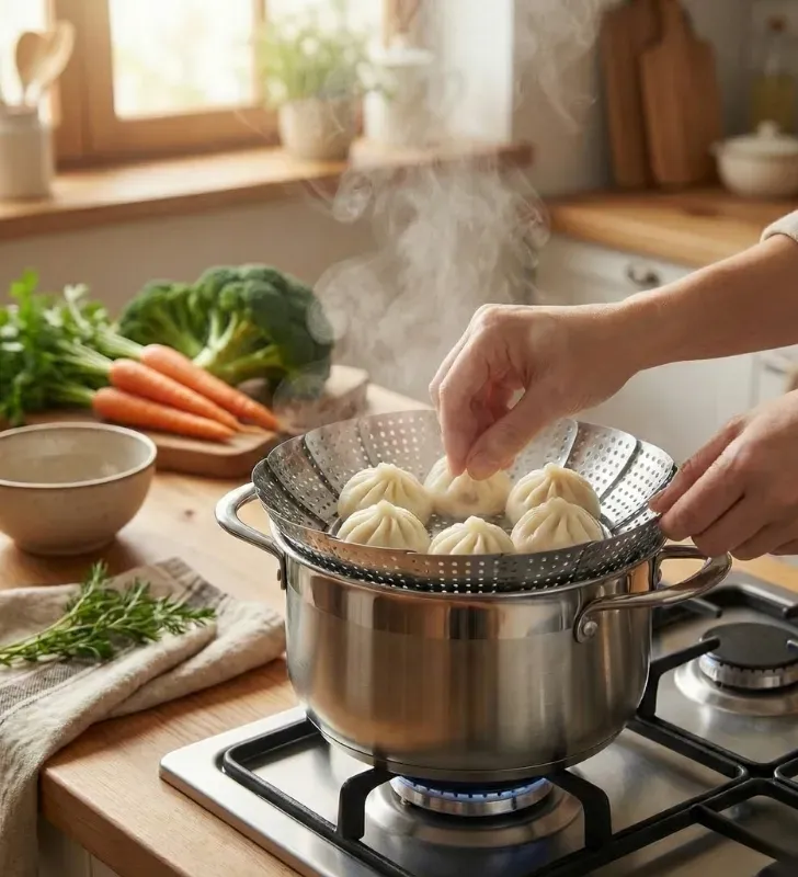 Hervidor de Verduras Yuliana 17 cm - Acero Inoxidable - R7-61550