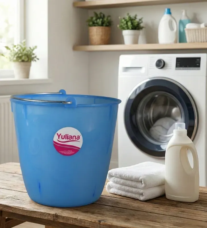 Cubeta Flexible 15 Litros Yuliana MX-045 – Asa de Acero Inoxidable