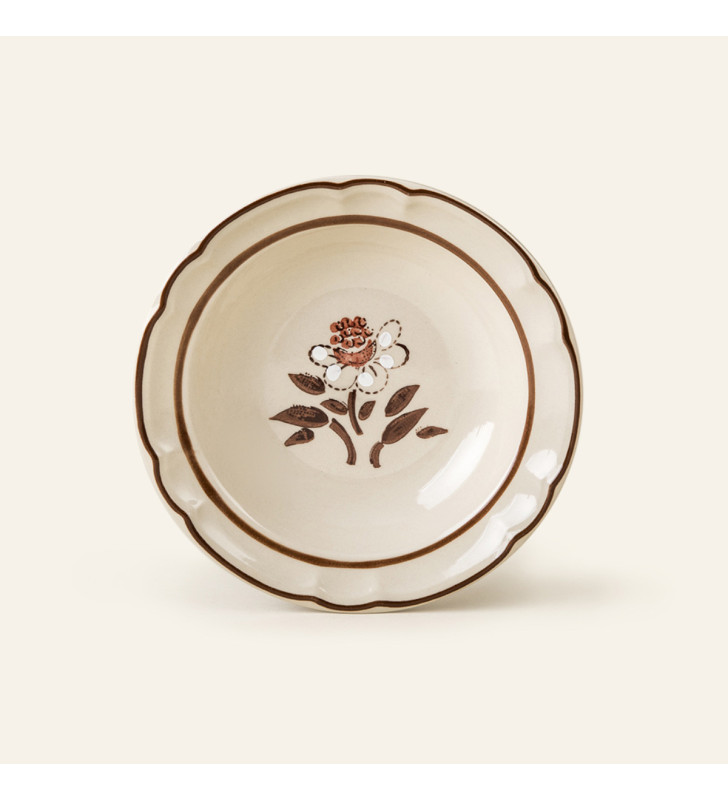 Plato Sopero Dec. Flor de Otoño | Elegante y Perfecto para Sopas y Cremas-SANTA ANITA