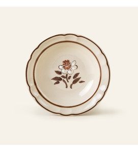 Plato Sopero Dec. Flor de Otoño | Elegante y Perfecto para Sopas y Cremas-SANTA ANITA