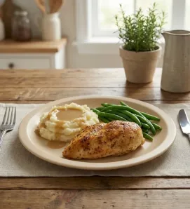 Plato Extendido Beige Yuliana MX-093B – Plástico Resistente