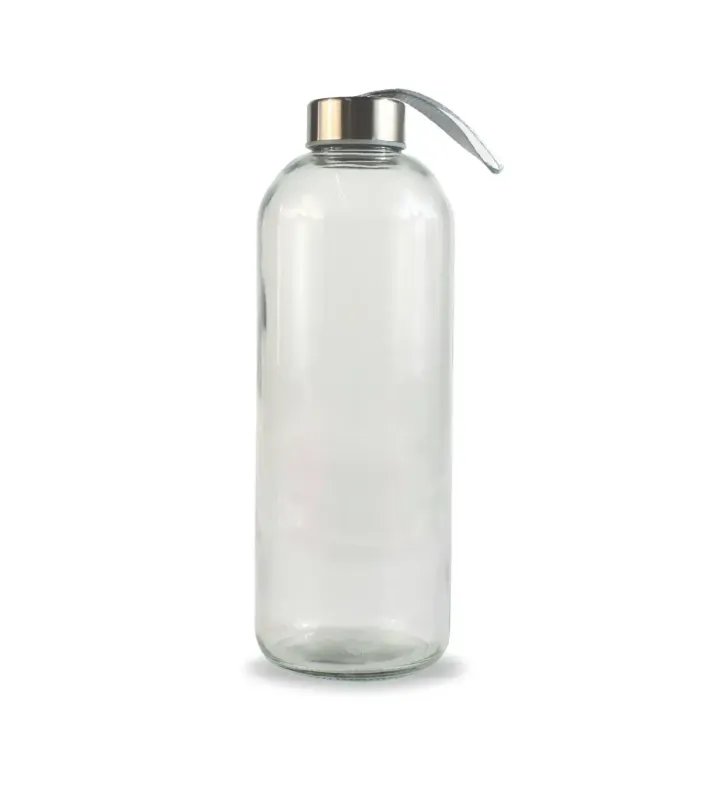 Botella de cristal con agarradera
