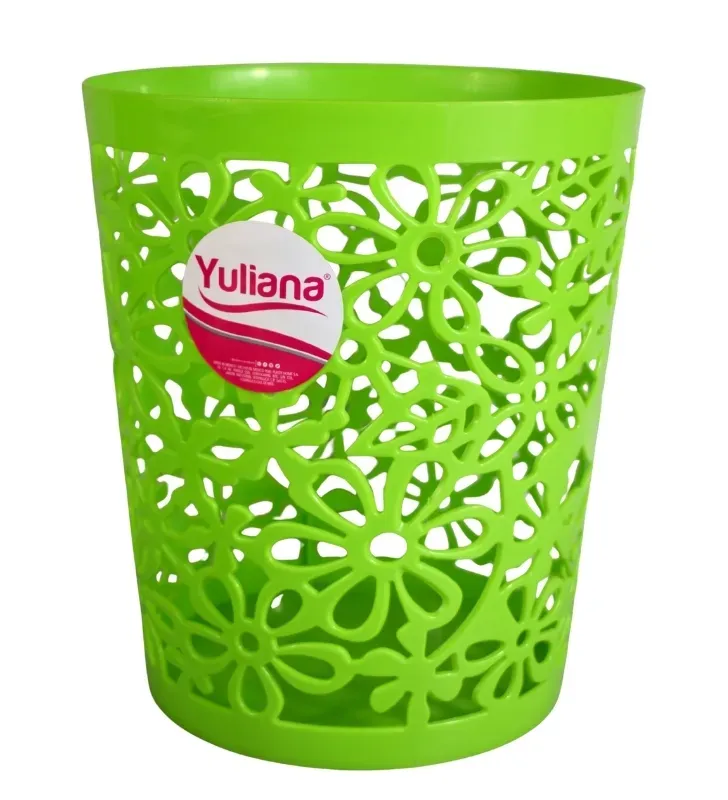 Cesto Papelero Primavera Yuliana MX-184 – Bote de Plástico Decorativo