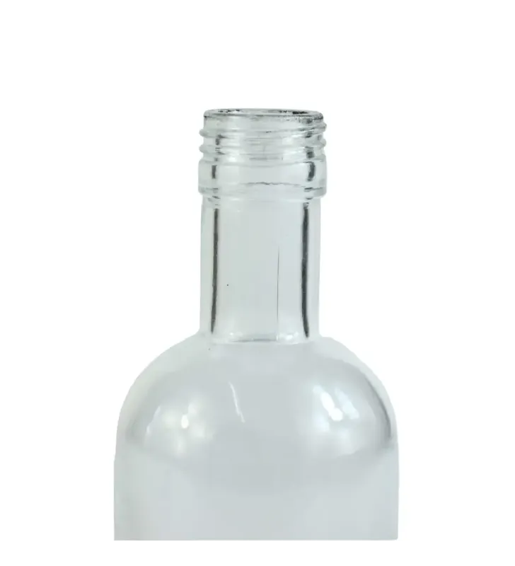 Botella de vidrio 200 ml con tapa negra – VB200