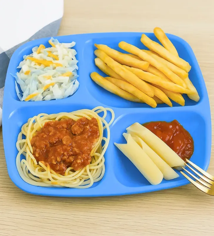 Plato con 4 Divisiones Yuliana MX-089C – Plástico de Colores