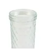 Frasco de vidrio 600 ml con tapa cobre – diseño texturizado