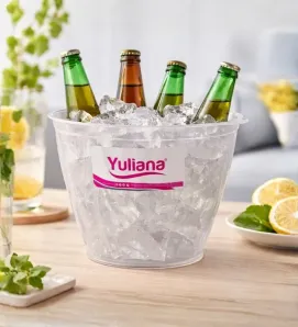 Hielera Tifany Yuliana MX-197N – 1 Litro – Transparente y Resistente