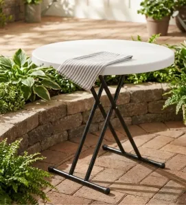 Mesa Verona Redonda Duna 90 cm – Plegable y Resistente