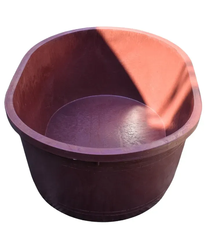Bañera Placero 380 Litros – Diseño Ovalado Rojo Oscuro