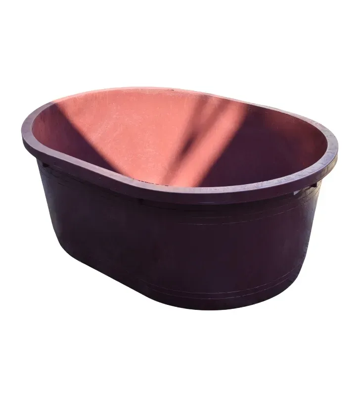 Bañera Placero 380 Litros – Diseño Ovalado Rojo Oscuro